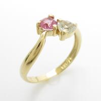 K18YG トルマリンリング