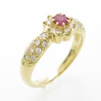 K18YG ルビーリング