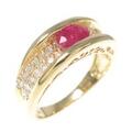 K18YG ルビーリング