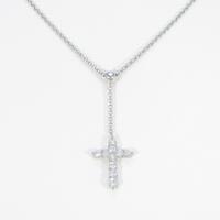 PT クロス ダイヤモンドネックレス