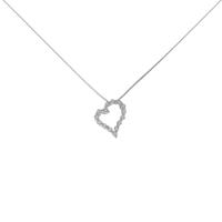 PT ハート ダイヤモンドネックレス