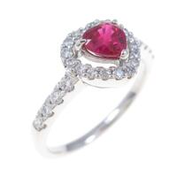 PT ハート ルビーリング