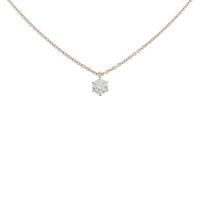 【リメイク】K18PG ダイヤモンドネックレス 0．203ct・E・VS1・EXT H＆C
