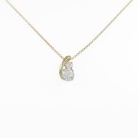 【リメイク】K18YG ダイヤモンドネックレス 0．322ct・F・VS1・VG