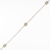 【リメイク】K18YG ダイヤモンドブレスレット