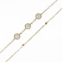 【リメイク】K18YG ダイヤモンドブレスレット