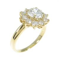 【リメイク】K18YG ダイヤモンドリング 1．020ct・H・VS2・VG