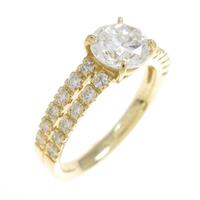 【リメイク】K18YG ダイヤモンドリング 1．058ct・H・VS1・GOOD