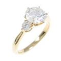 【リメイク】K18YGダイヤモンドリング 1．034ct・H・SI2・GOOD