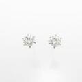 【リメイク】プラチナダイヤモンドピアス 0．211ct・0．226ct・E・SI1?2・GOOD