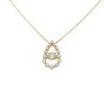 【新品】K18YG ダイヤモンドネックレス 0．317ct・G・SI1・GOOD