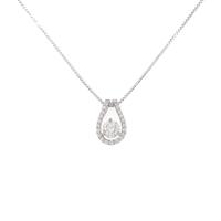 【新品】プラチナ ダイヤモンドネックレス 0．31ct・G・SI2・3EXT