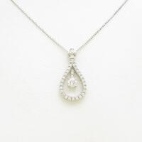 【新品】プラチナダイヤモンドネックレス 0．254ct・E・SI2・GOOD