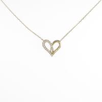 アーカー フィルージュ ハート ミディ ハーフ ネックレス