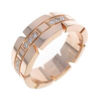 カルティエ タンクフランセーズ ハーフダイヤ リング