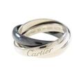 カルティエ トリニティ ブラック＆ホワイト リング