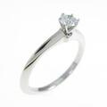 ティファニー クラシック ソリティア リング 0．18ct・VVS2・EXT
