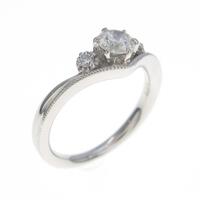 プラチナ ダイヤモンドリング 0．241ct・H・SI1・3EXT H＆C