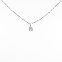 プラチナダイヤモンドネックレス 0．203ct・H・SI2・EXT