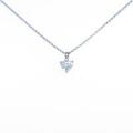 プラチナダイヤモンドネックレス 0．333ct・E・SI1・ハートシェイプ