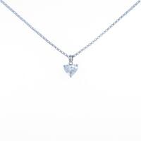 プラチナダイヤモンドネックレス 0．333ct・E・SI1・ハートシェイプ