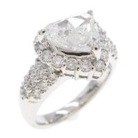 プラチナダイヤモンドリング 1．500ct・F・SI1・ハートシェイプ