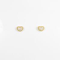 ポンテヴェキオ ハート ダイヤモンドピアス