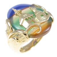 K18YG メノウリング