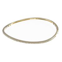 K18YG ダイヤモンドバングル