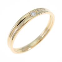 K18YG ソリティア ダイヤモンドリング