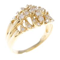 K18YG ダイヤモンドリング