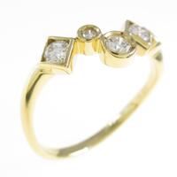 K18YG ダイヤモンドリング