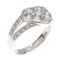 PT ハート ダイヤモンドリング