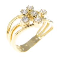 K18YG ダイヤモンドリング