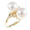 K18YG アコヤパールリング