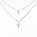 PT クロス ダイヤモンドネックレス