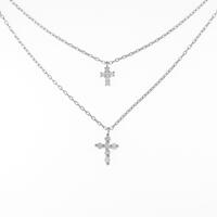 PT クロス ダイヤモンドネックレス
