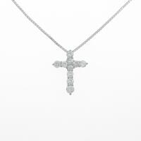 PT クロス ダイヤモンドネックレス