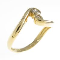 K18YG ダイヤモンドリング