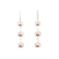 K10YG ガーネットピアス