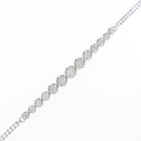 K18WG ダイヤモンドブレスレット