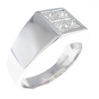 K18WG ダイヤモンドリング