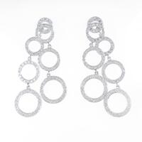 K18WG ダイヤモンドピアス