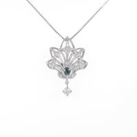 K18WG アレキサンドライトネックレス