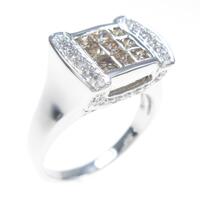 K18WG ダイヤモンドリング