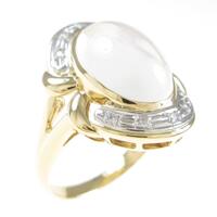 K18YG／K18WG ムーンストーンリング