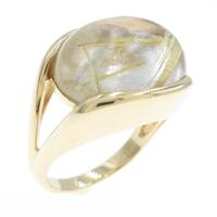 K18YG ルチルクオーツリング