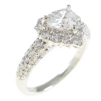 プラチナダイヤモンドリング 0．516ct・D・SI2・ハートシェイプ