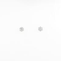 K18YG ソリティア ダイヤモンドピアス