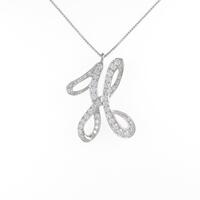 K18WG ダイヤモンドネックレス